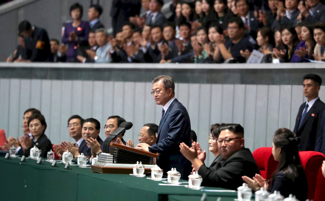 南韓總統首對北韓民眾講話 文在寅說了7分鐘