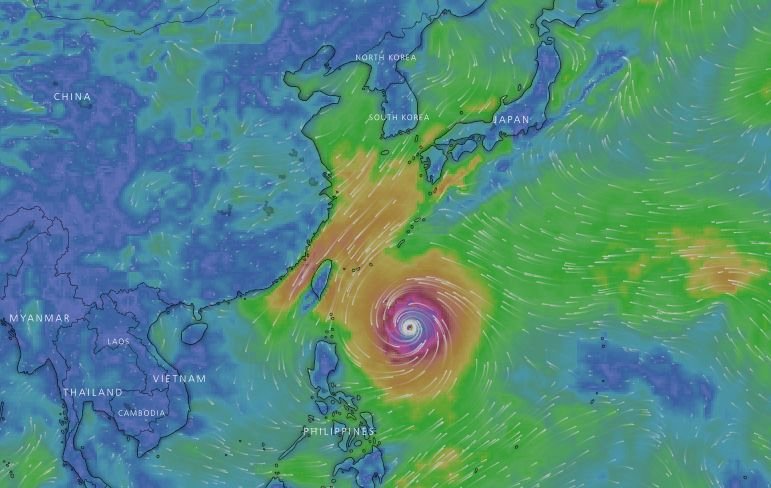潭美颱風28日起接近 直接侵台機率降低