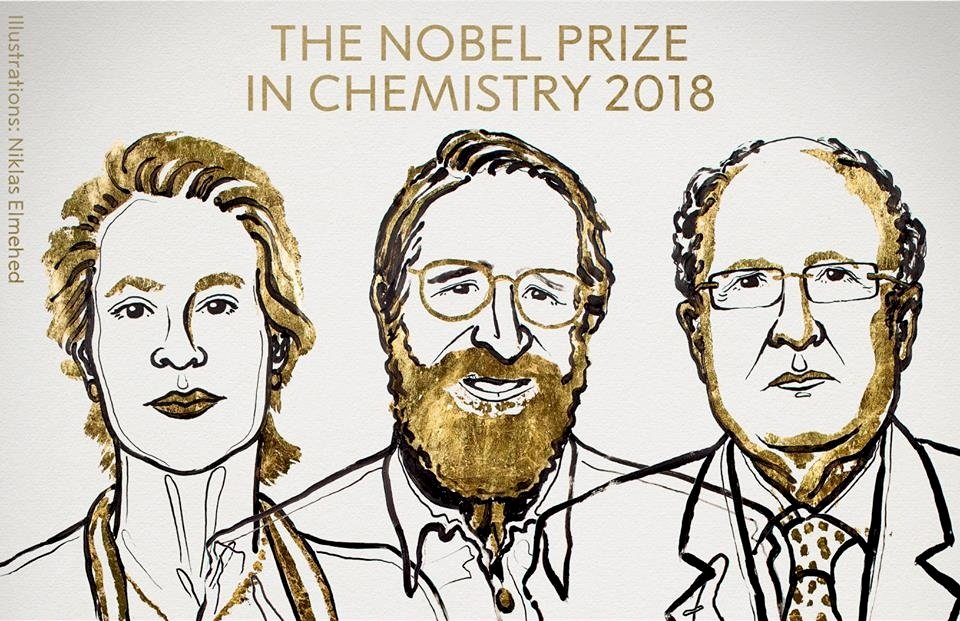 2018諾貝爾化學獎：美英3科學家共享