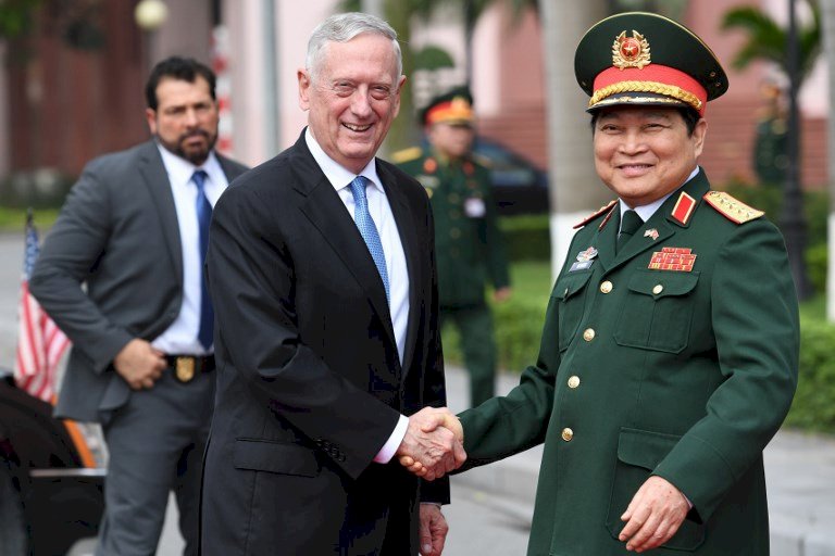 越美國防部長會晤 將加強兩國防務合作