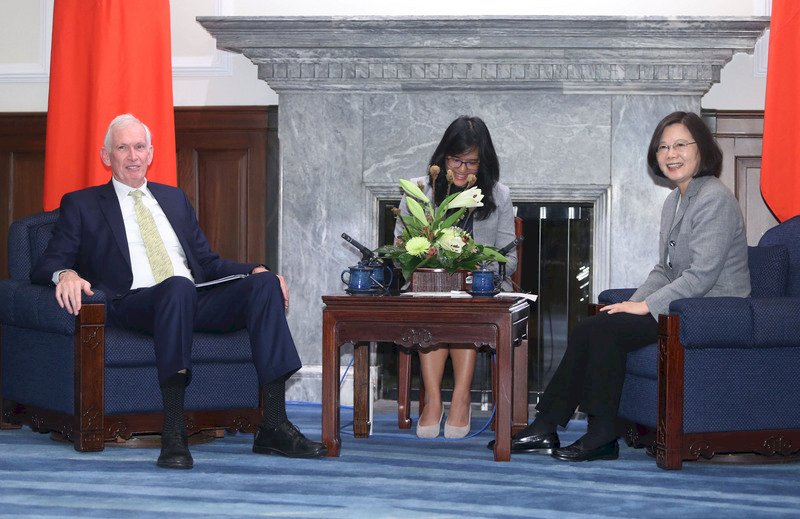 蔡總統盼續加強台美合作 莫健：台灣是善良力量