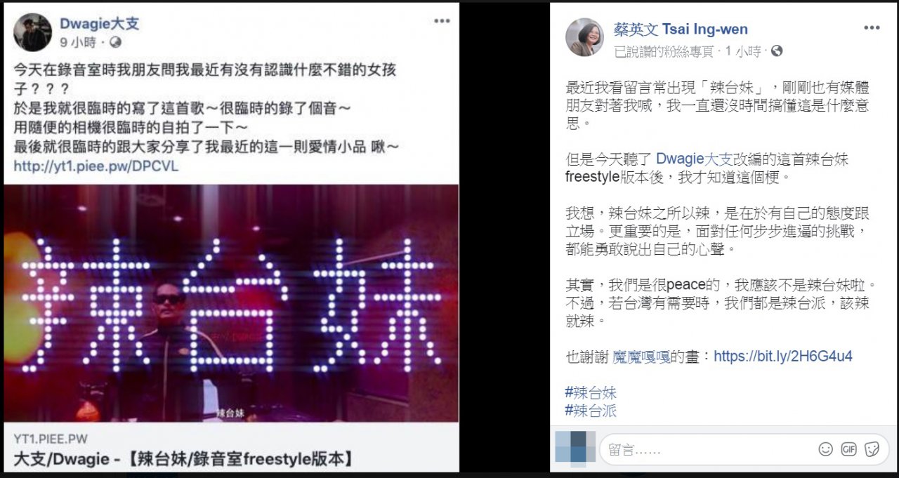 網友封辣台妹 總統：台灣有需要時 該辣就辣