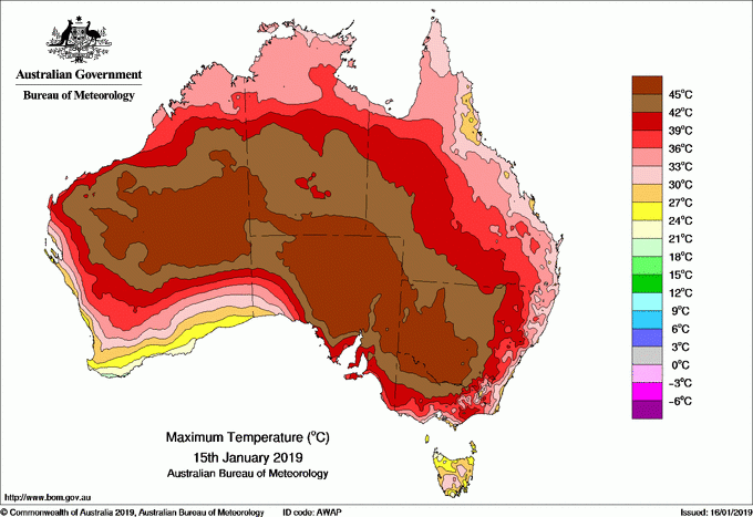 熱浪席捲澳洲東南部 高溫進逼攝氏50度