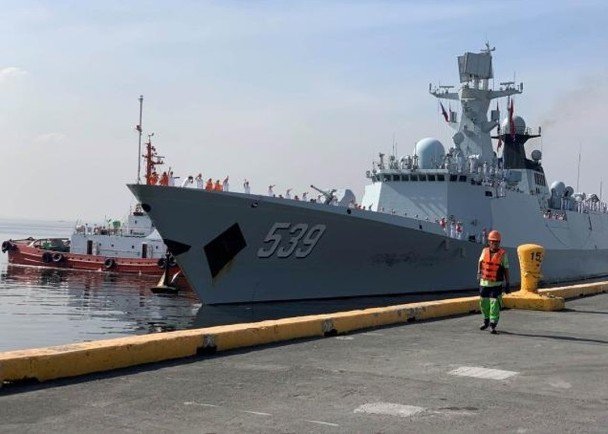 中國軍艦訪馬尼拉 菲媒報導偏負面