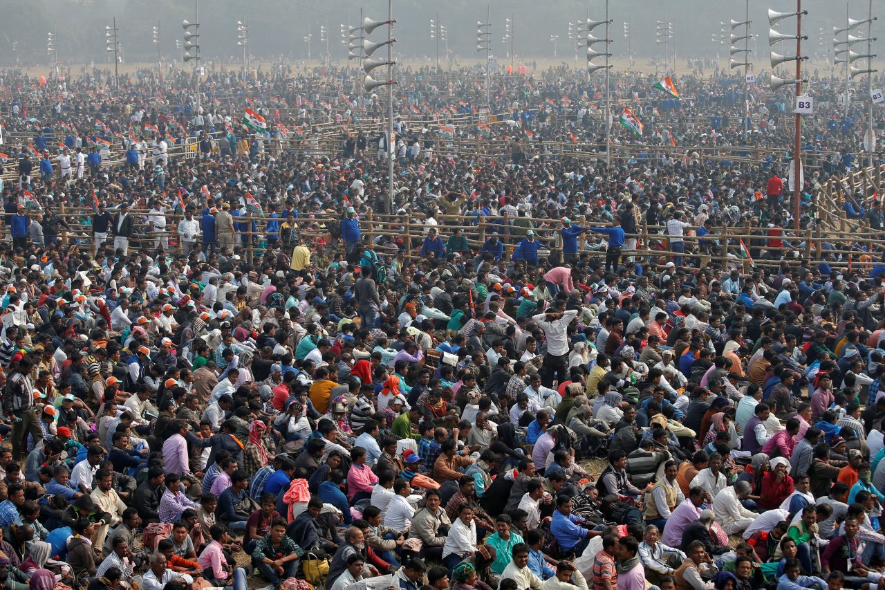 印度在野勢力齊聚反莫迪 50萬人大集會