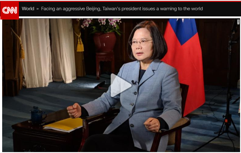 總統：習談話恐改變台灣獨立生存現況 須清楚表態
