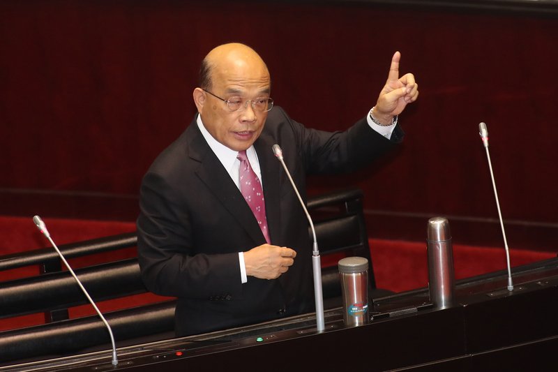國台辦批掃把論「盲人騎瞎馬」 蘇揆：保衛家鄉不挑釁