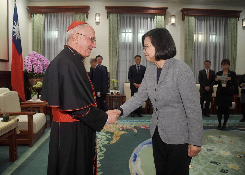 教宗籲對話防止暴力 總統：這是民主台灣的信念