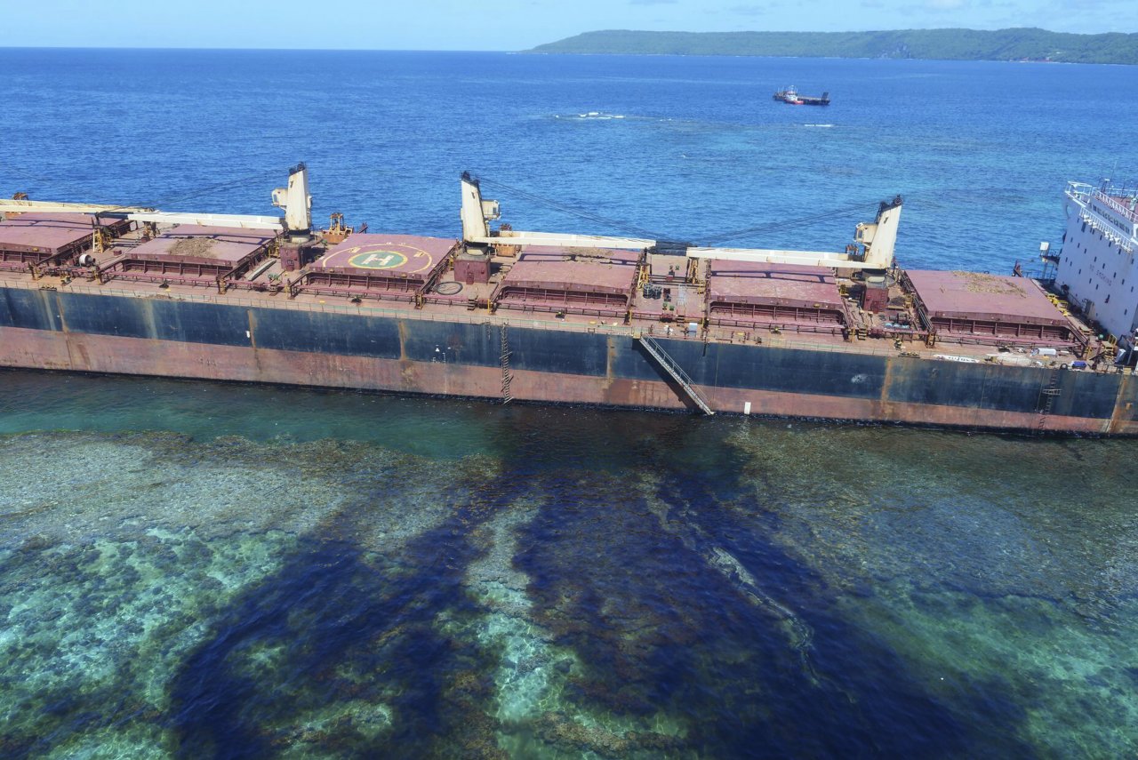 索羅門外海貨輪漏油 澳伸援搶救世遺海域