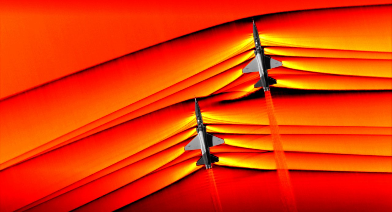 NASA捕捉到罕見的超音速震波照片