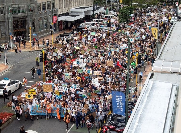 比伏地魔還糟 紐西蘭學生罷課抗議氣候變遷