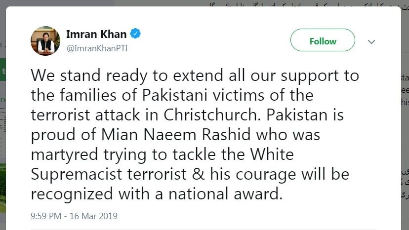 死前試圖對抗 巴基斯坦表揚紐西蘭恐攻罹難英雄