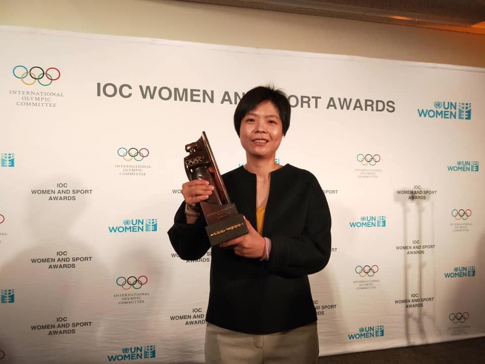 ​​​​​​​台灣第一人 劉柏君獲國際婦女與運動獎座