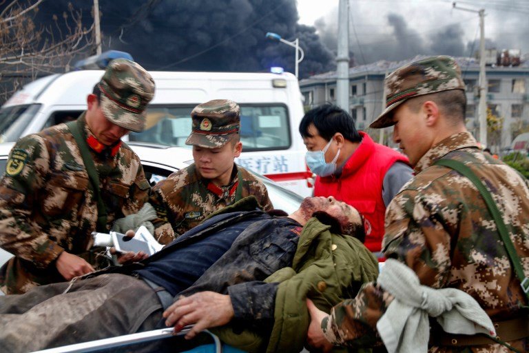 江蘇化工廠爆炸死亡人數增至64