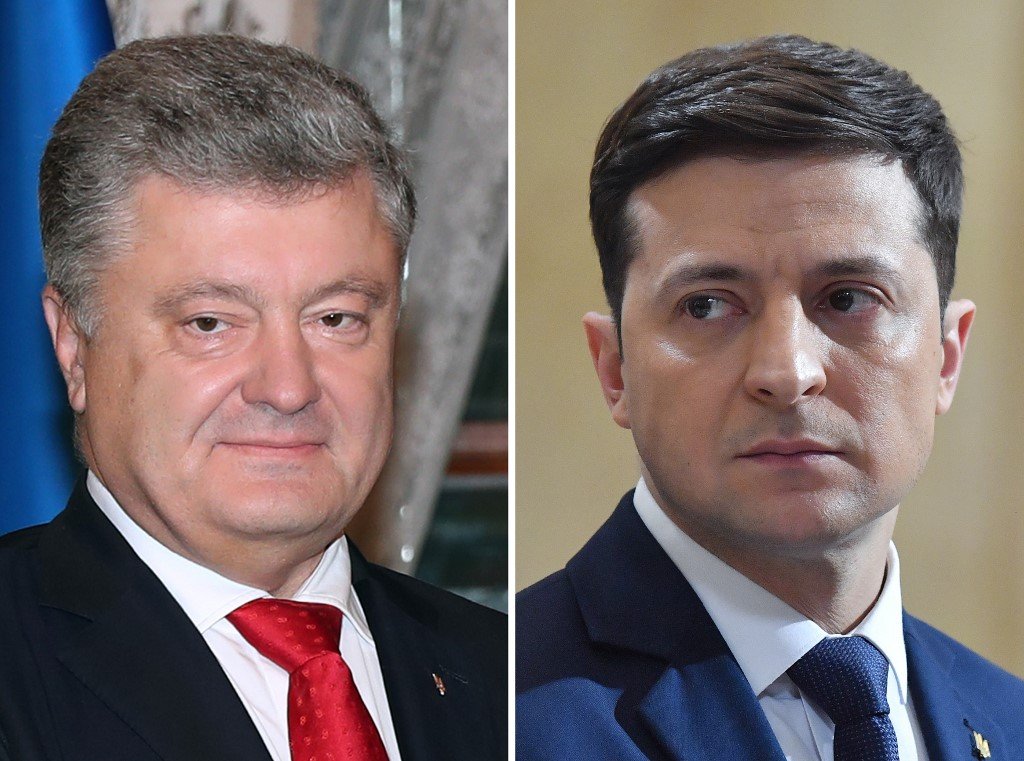 烏克蘭總統決選前辯論 諧星舌戰現任總統