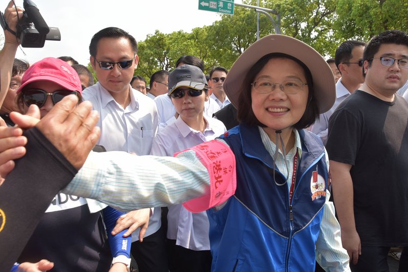 白沙屯媽祖進香北港 總統首度徒步隨行