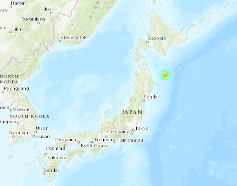 日本本州東部發生規模6.1強震 無海嘯危險