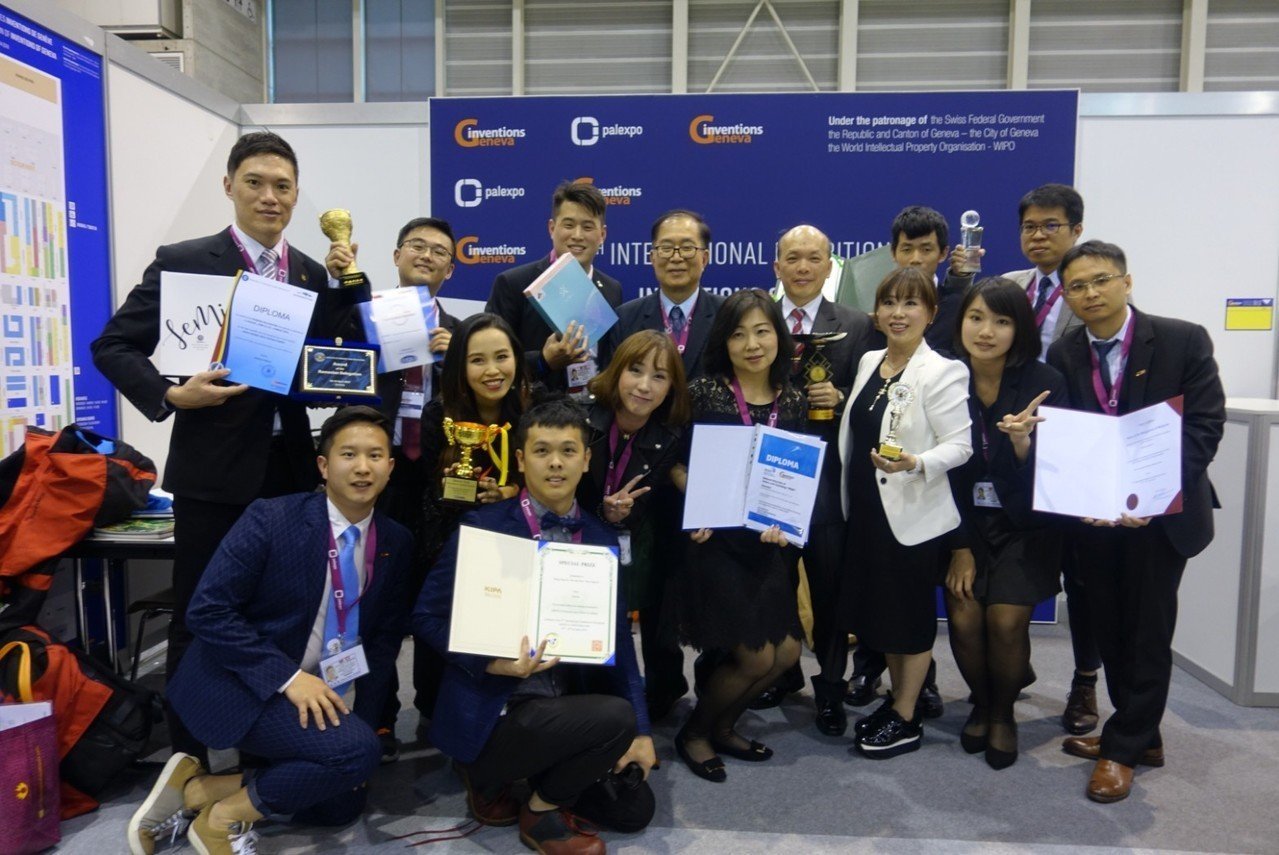 日內瓦發明展 台灣團隊獲18金6特別獎
