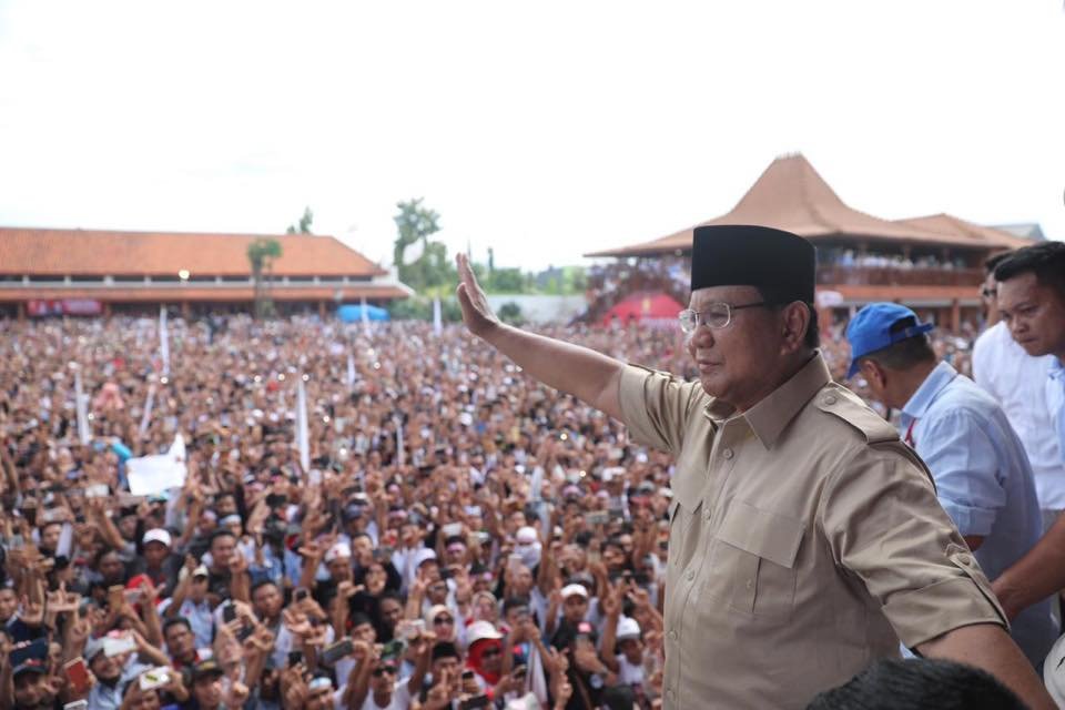 印尼防長普拉伯沃表態 有意參選2024年總統