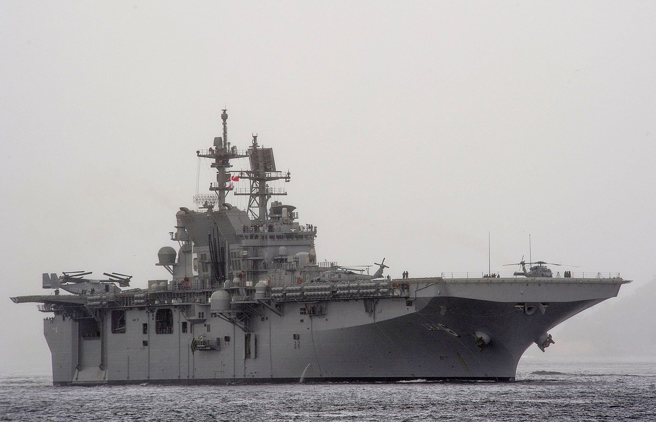 韓媒：美在日部署兩棲攻擊艦 牽制北韓中國