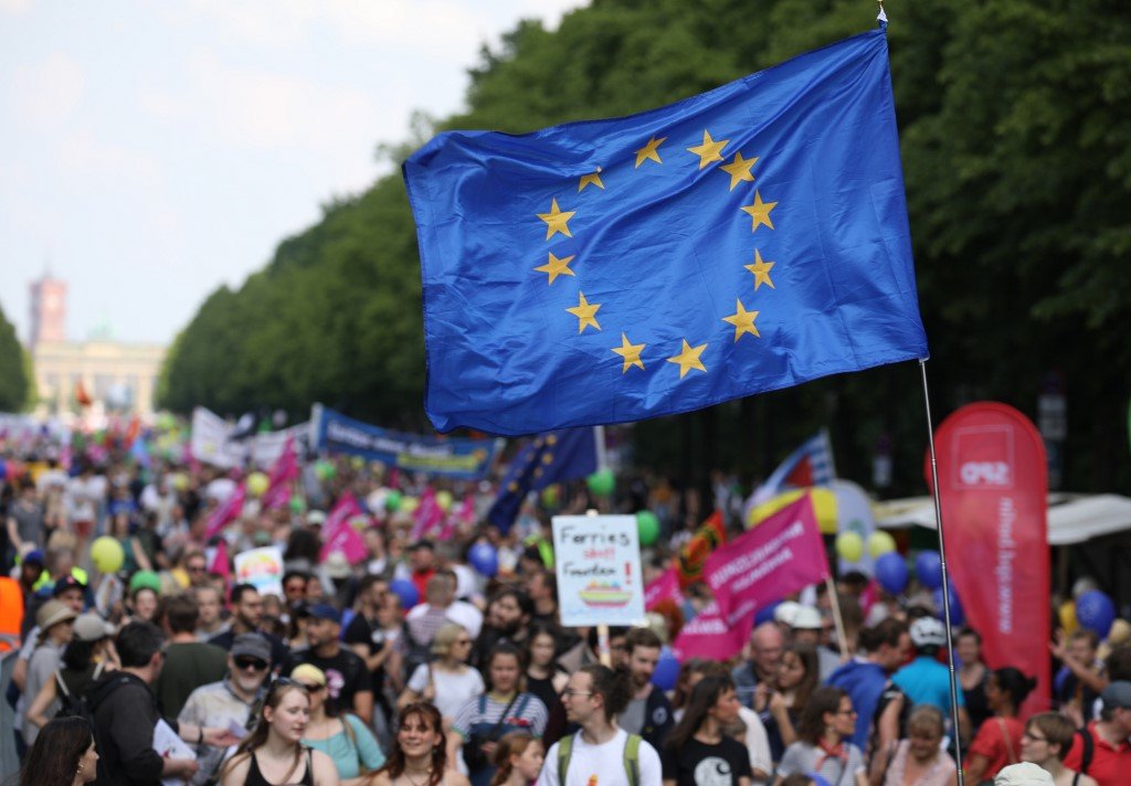 歐洲議會大選在即 上萬民眾德國示威反民族主義