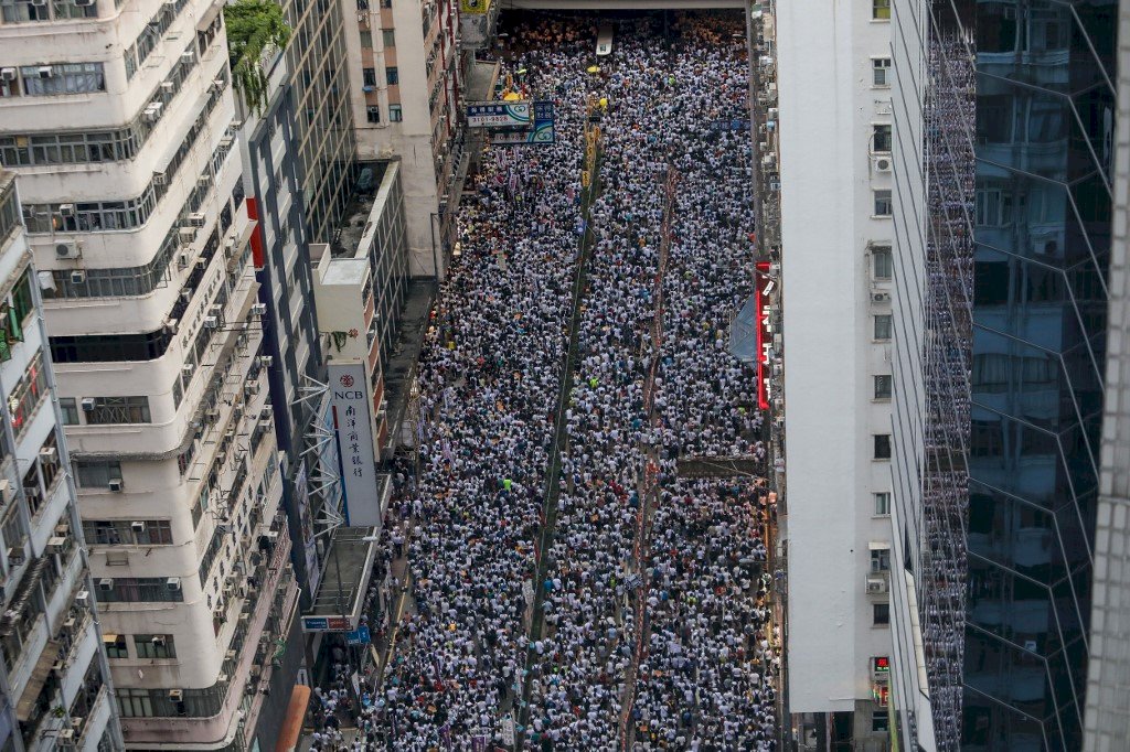 香港百萬人反送中遊行 美國務院嚴正關切