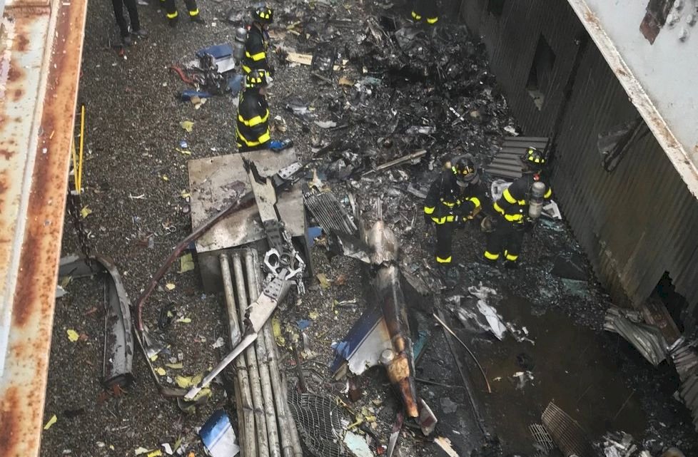 紐約直升機撞高樓駕駛身亡 暫無恐攻跡象