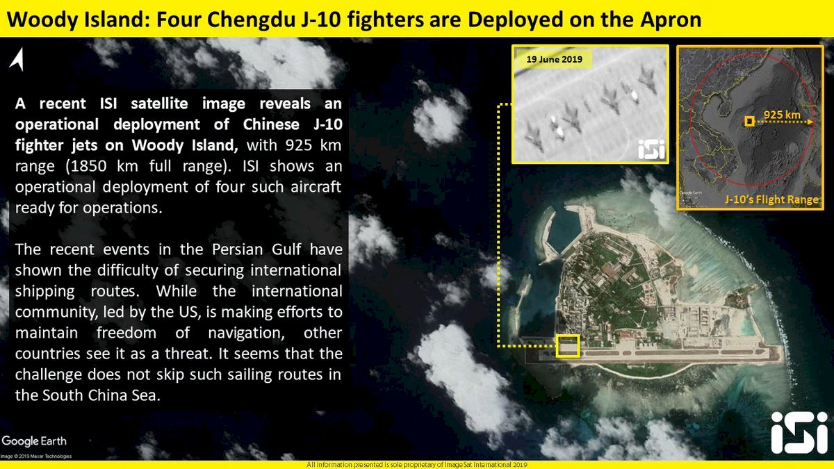 中國在南海首次部署殲10戰機
