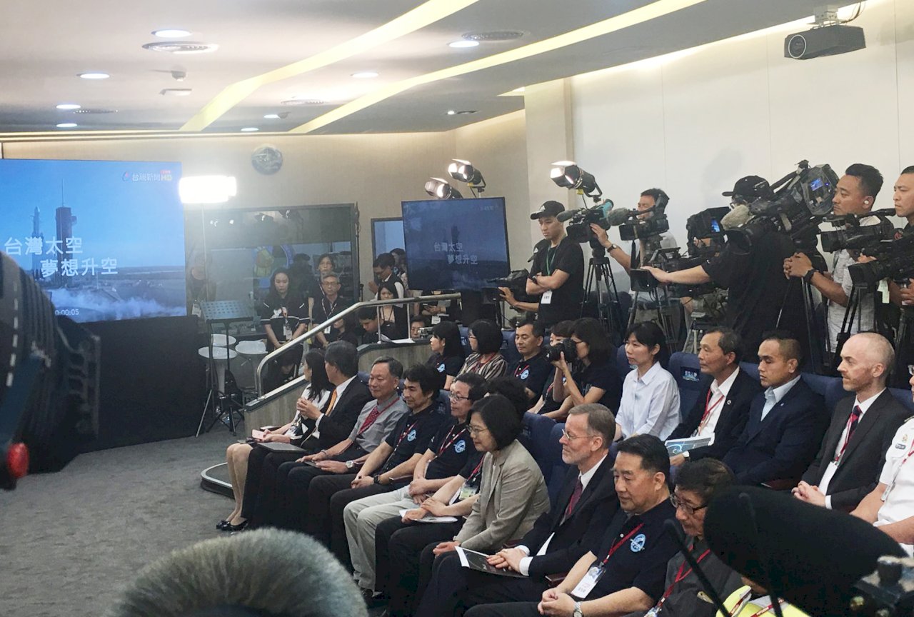 福七順利升空 總統：見證台灣太空科技在國際發光