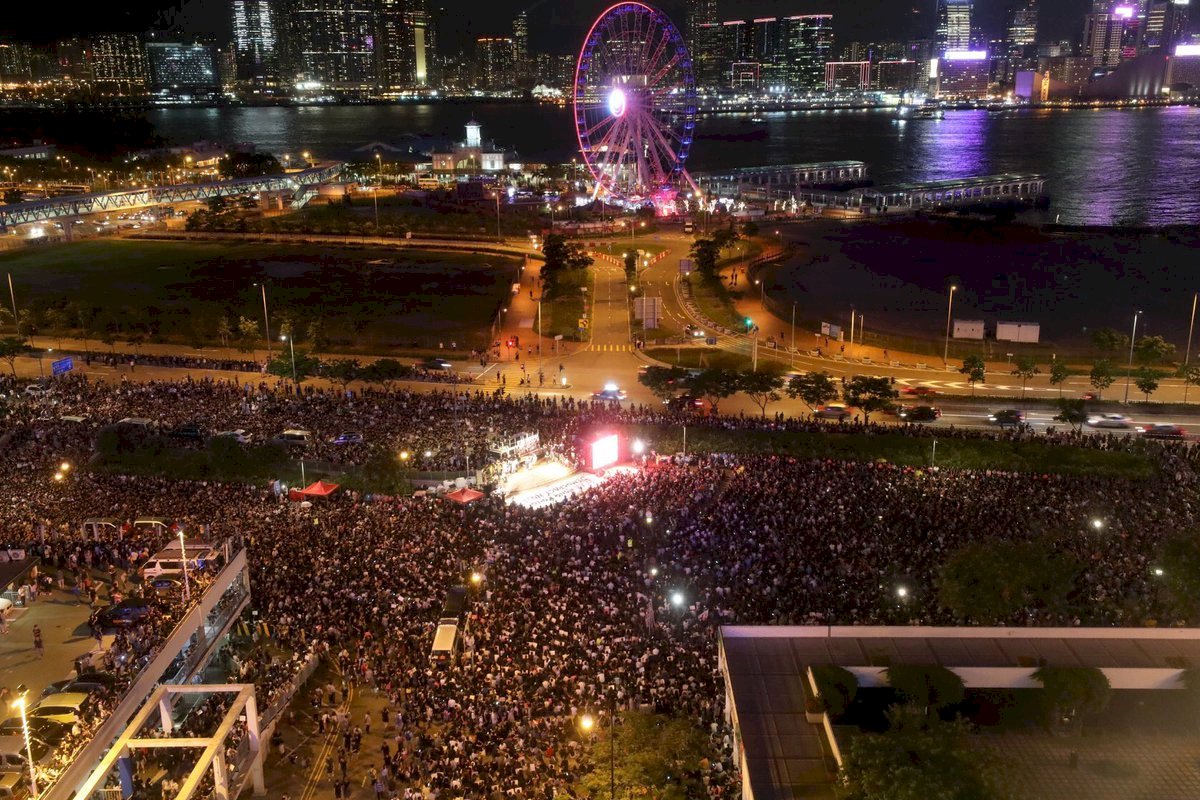 香港民陣中環集會 籲G20峰會關注反送中行動