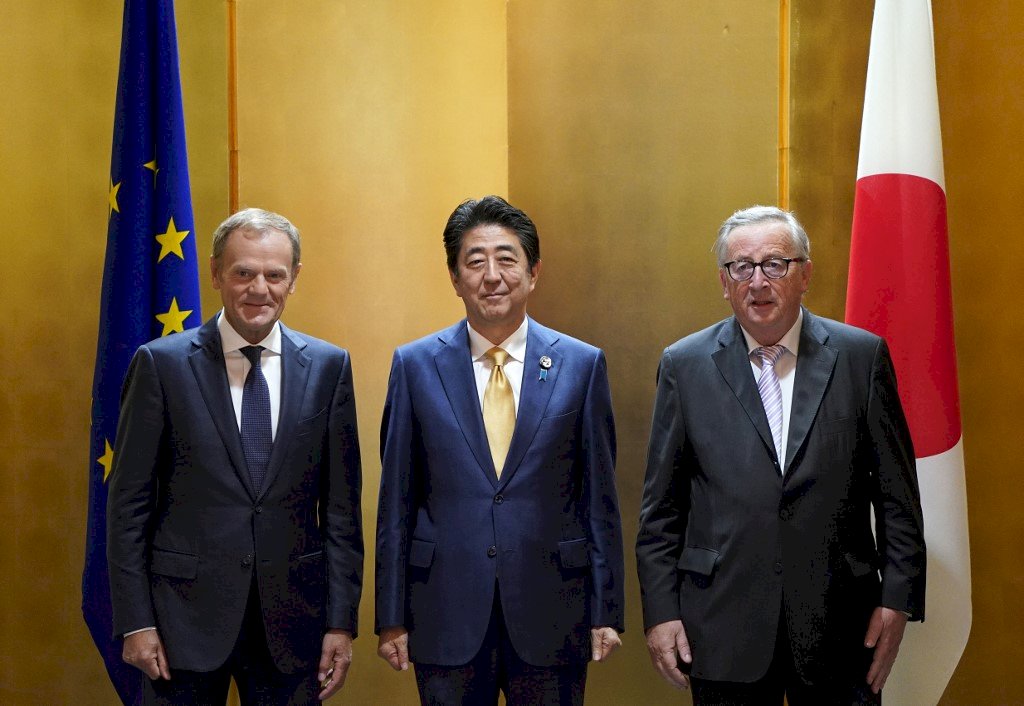 放寬管制日本產食品 安倍與歐盟領袖會談達協議