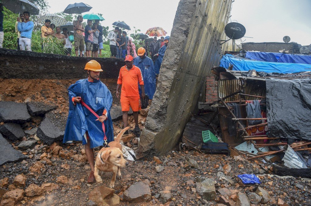 暴雨猛襲孟買牆塌 逾15人死亡