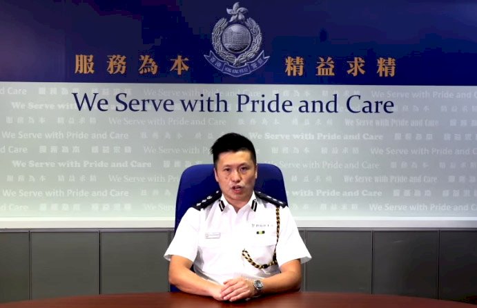 香港太陽花 警方譴責聲明被疑事前預錄意圖設局