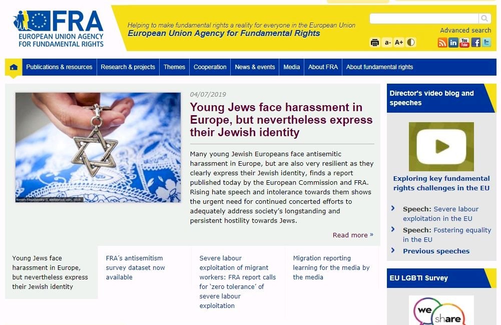 調查：歐洲年輕猶太人比父母輩更常遭霸凌