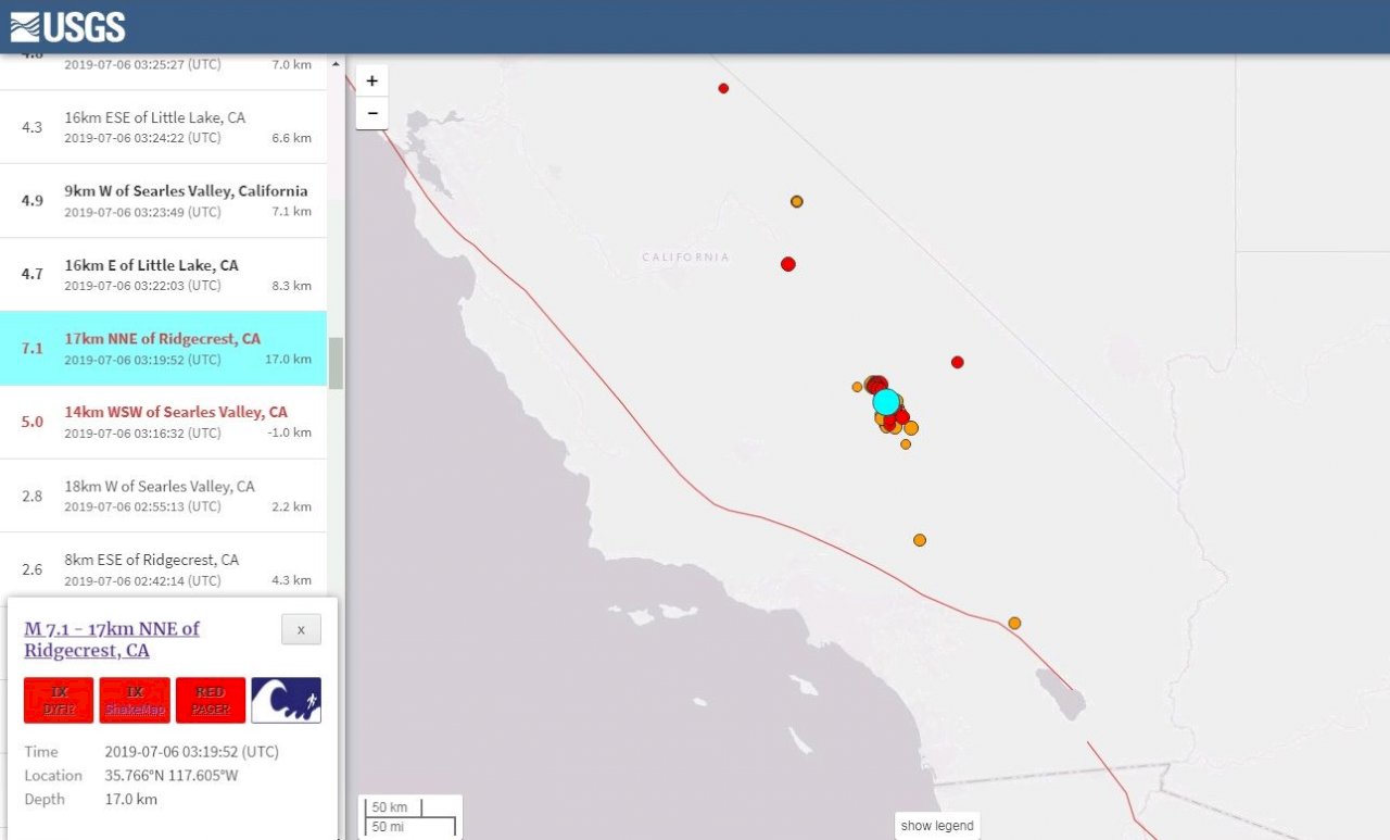 南加州連2天強震  專家：4日是前震