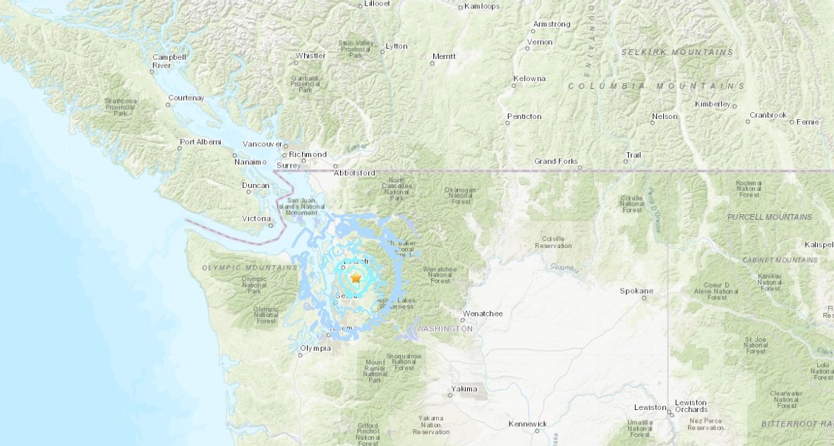 西雅圖遭兩次地震侵襲 與近期加州地震無關