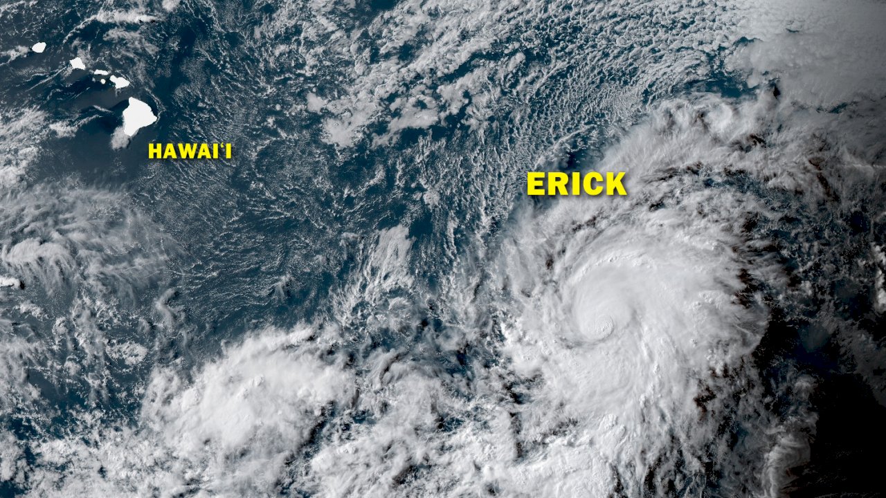 熱帶風暴艾瑞克變颶風 步步進逼夏威夷