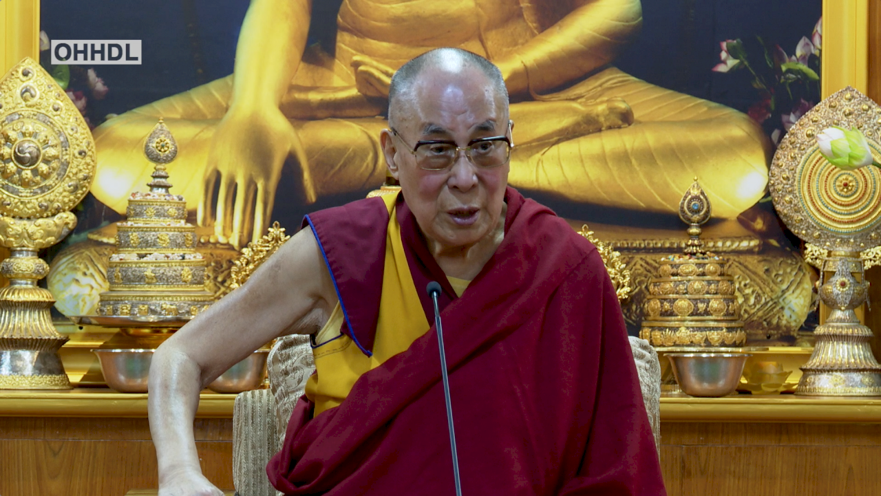 達賴喇嘛呼籲發展智慧  放棄武力