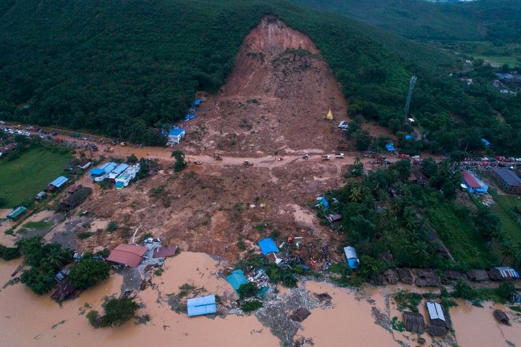 緬甸暴雨土石流釀13死 洪水迫3萬人逃離家園