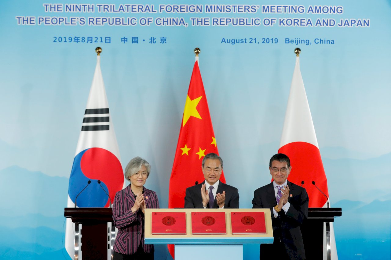 韓中日外長北京會談 同意加強三國合作