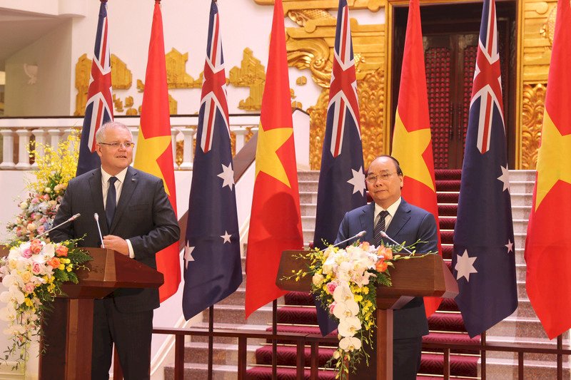 越南與澳洲總理河內會談 關切南海議題