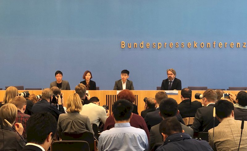 爭取德國支持香港民主 黃之鋒獲媒體政界力挺