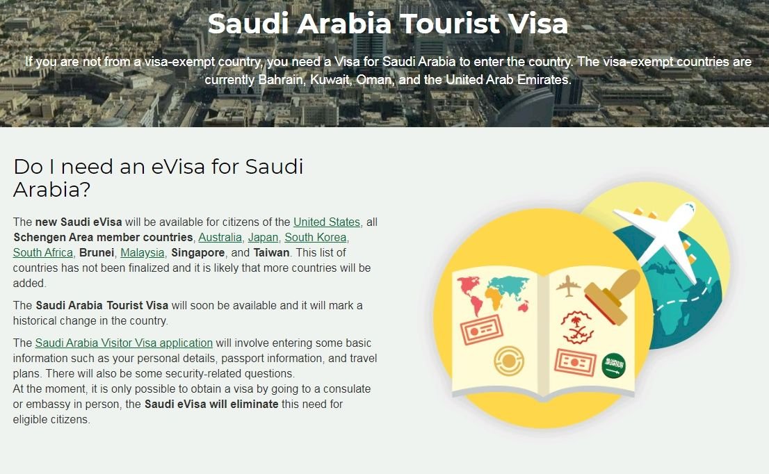 破天荒 沙國將開放旅遊簽證供線上申請