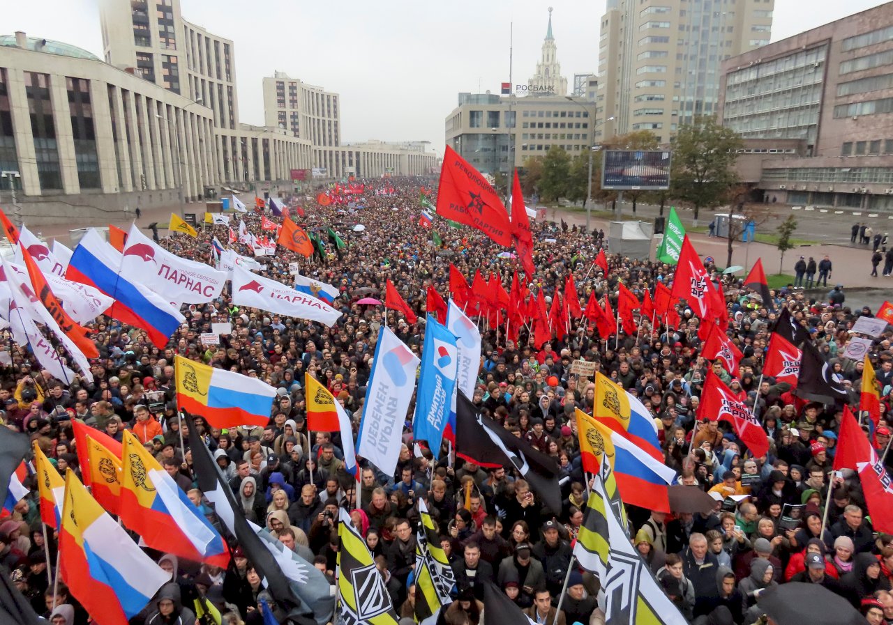 莫斯科萬人集會 籲當局釋放被囚抗議者