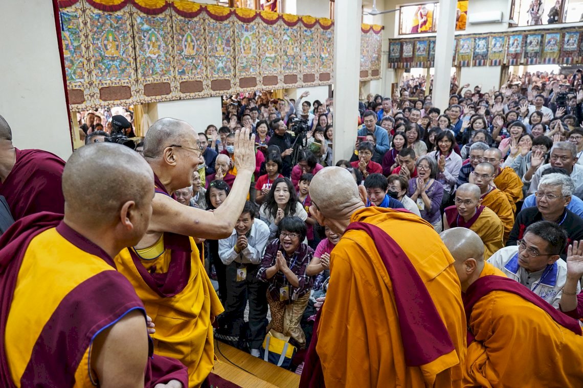達賴喇嘛開示台灣佛信徒  保持慈悲心