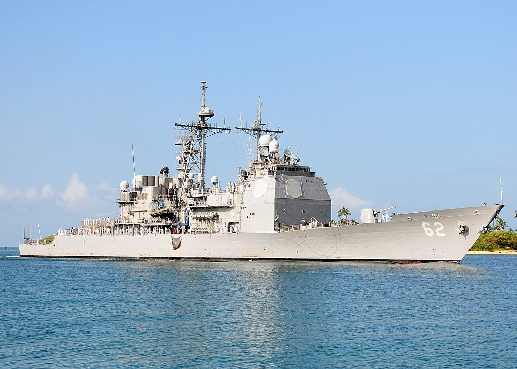 美軍巡洋艦12日通過台灣海峽 今年第九次