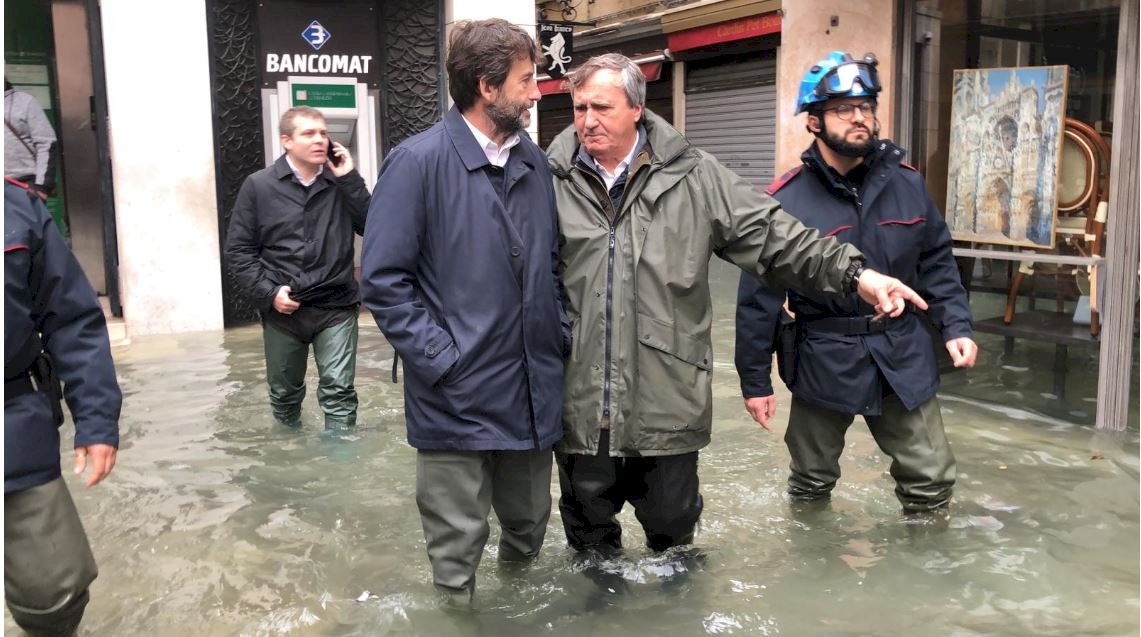 威尼斯1週水位三度漲破140公分 1872年以來最糟
