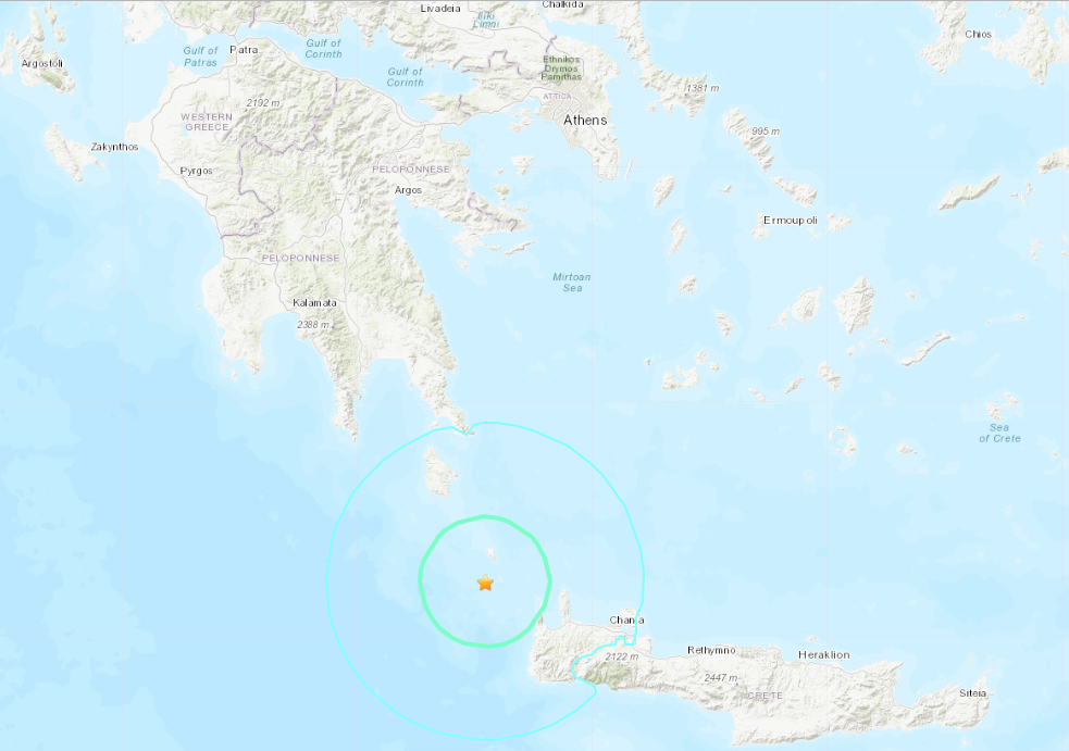 希臘克里特島6.1強震 目前未傳重大災情