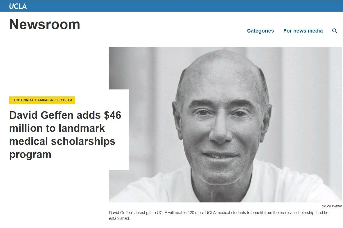 億萬富豪捐UCLA醫學院 逾400人獲全額獎學金