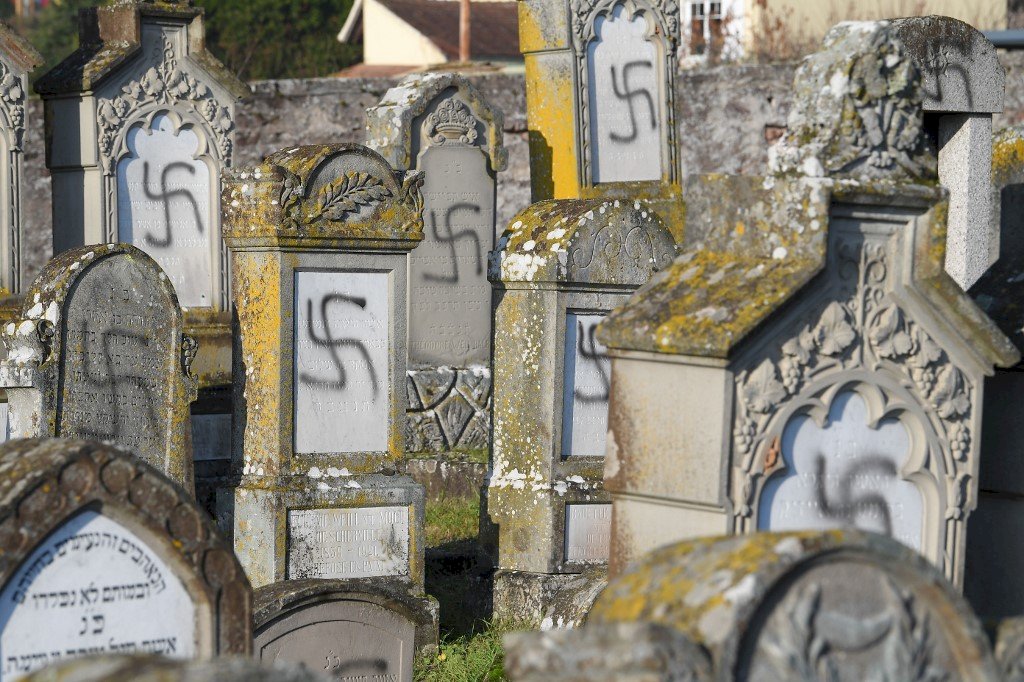 法國反猶行為又一起 上百猶太人墓遭塗鴉